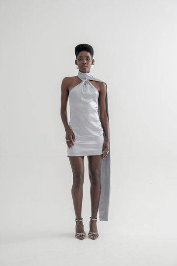 ETHEREAL DRESS PLATEADO